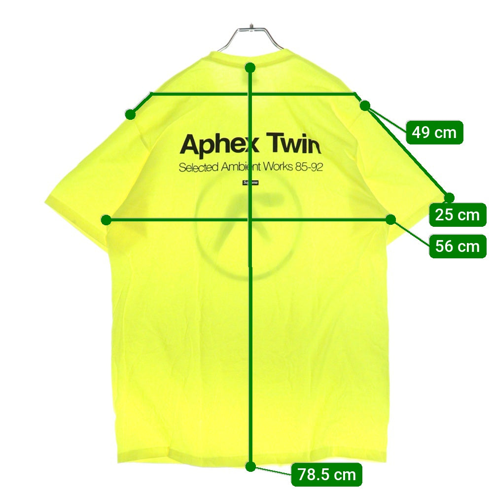 SUPREME(シュプリーム) 25SS Aphex Twin Ambient Works Tee エイフェックス ツイン アンビエントワークス プリント クルーネック 半袖Tシャツ カットソー イエロー