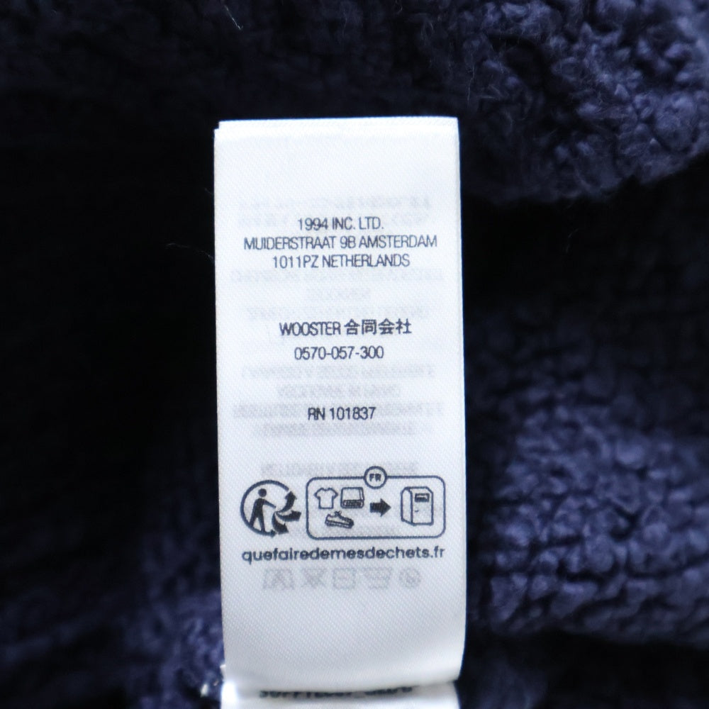 SUPREME(シュプリーム) 24SS Boucle Small Box Logo Sweater ブークレ スモールボックスロゴ クルーネック ニットセーター ネイビー