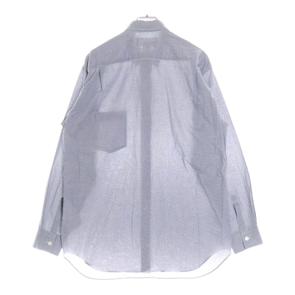 SUPREME(シュプリーム) 13SS×COMME des GARCONS SHIRT Gusset Shirt コムデギャルソン ガゼット ボタンダウン ギンガムチェック 長袖 シャツ ホワイト/ブルー S1SS13