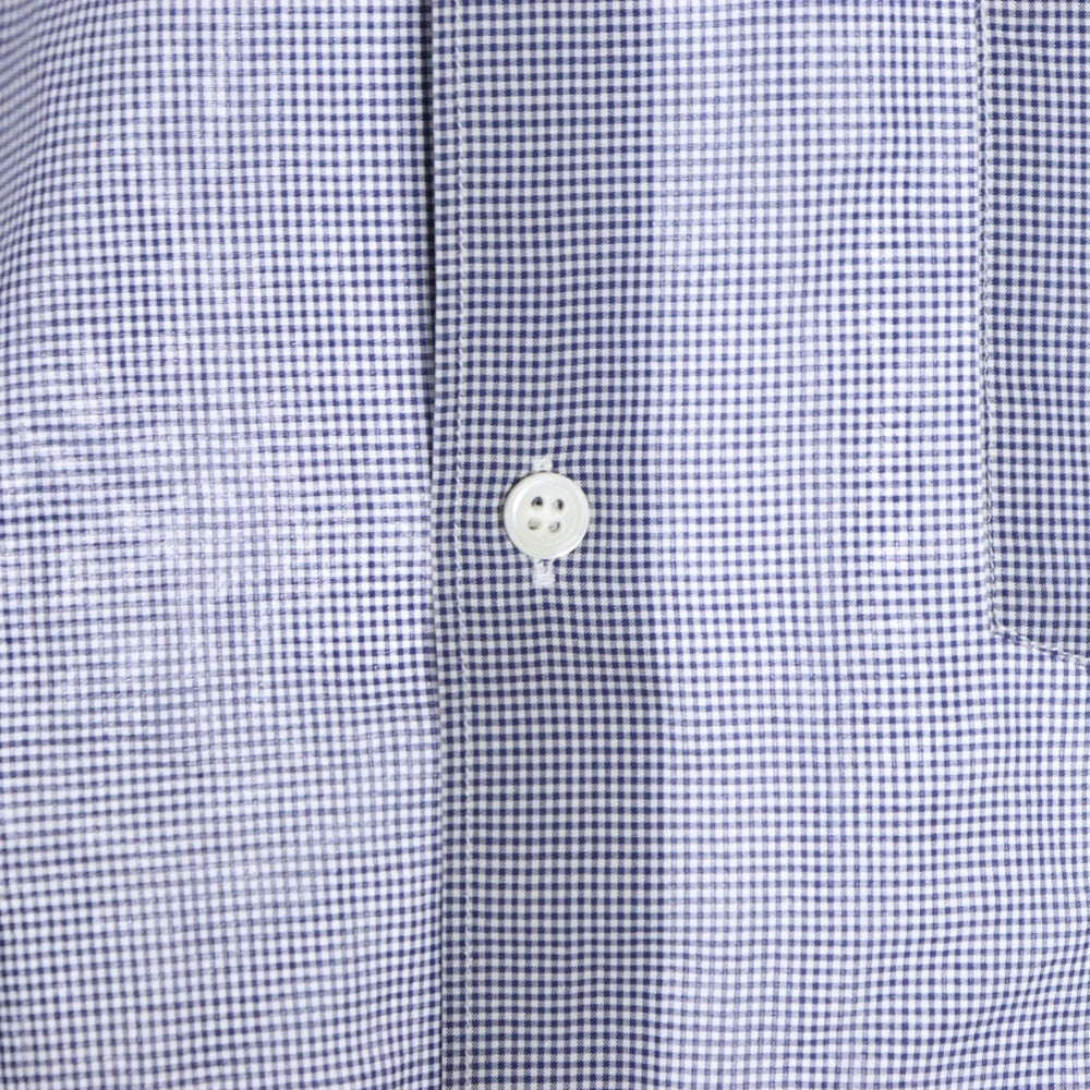 SUPREME(シュプリーム) 13SS×COMME des GARCONS SHIRT Gusset Shirt コムデギャルソン ガゼット ボタンダウン ギンガムチェック 長袖 シャツ ホワイト/ブルー S1SS13