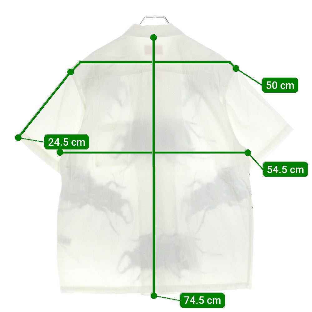 SUPREME(シュプリーム) 21SS Beetle S/S Shirt ビートル プリント オープンカラー 半袖シャツ ホワイト