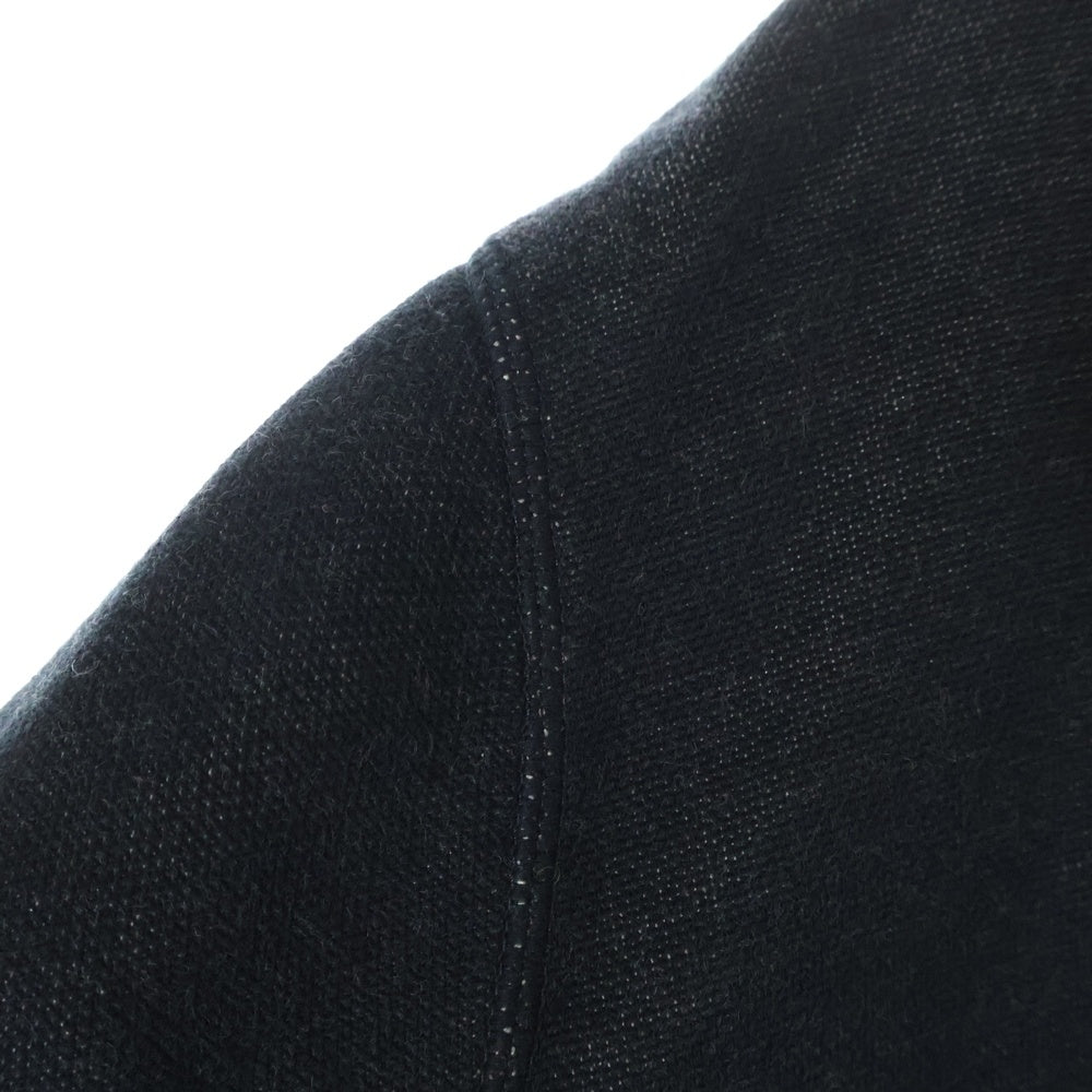 FENDI(フェンディ) Girocollo Shaded Logo Knit ズッカ柄 クルーネック コットン ニットセーター ブラック FZY078 ABDI