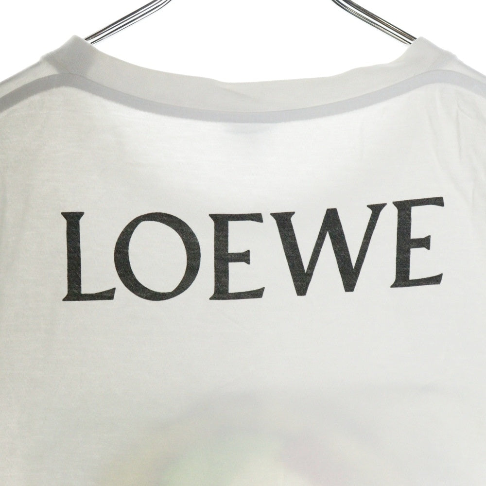 LOEWE(ロエベ) PIZZA PRINT TEE ピザ プリント クルーネック 半袖Tシャツ カットソー ホワイト H526Y22J31