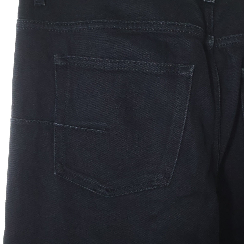 Dior HOMME(ディオールオム) ボタンフライ ストレッチ ストレート デニムパンツ ジーンズ ブラック 863DS11A4209