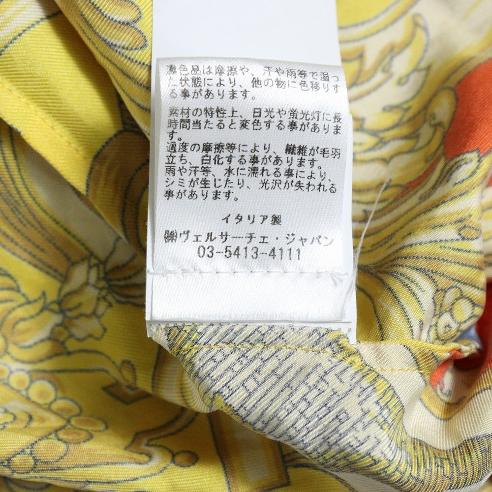 VERSACE(ヴェルサーチ) バロッコ柄 総柄 シルク ロングスリーブ 長袖シャツ マルチ 1003941 1A03489