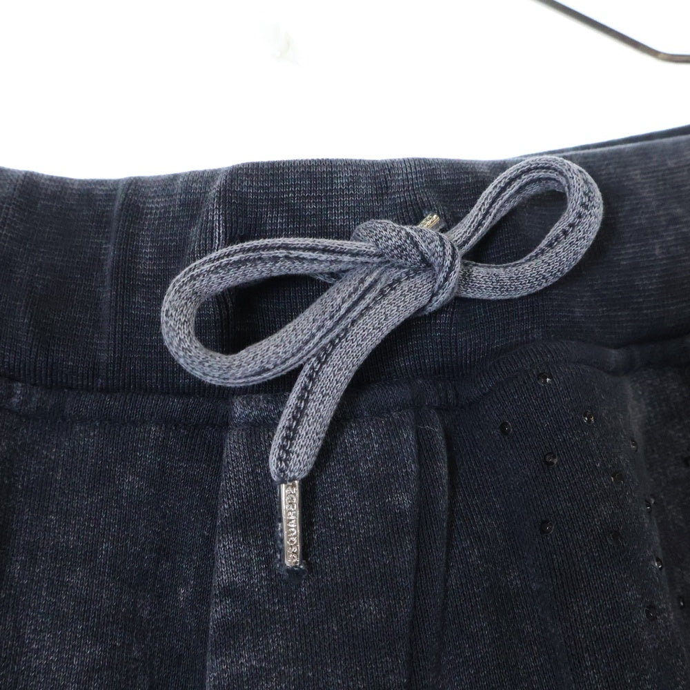 DSQUARED2(ディースクエアード) 24AW GREY Sweatpant スタッズ付き ダメージ加工 オーバーサイズ スウェットパンツ グレー S74KB0923 S25030