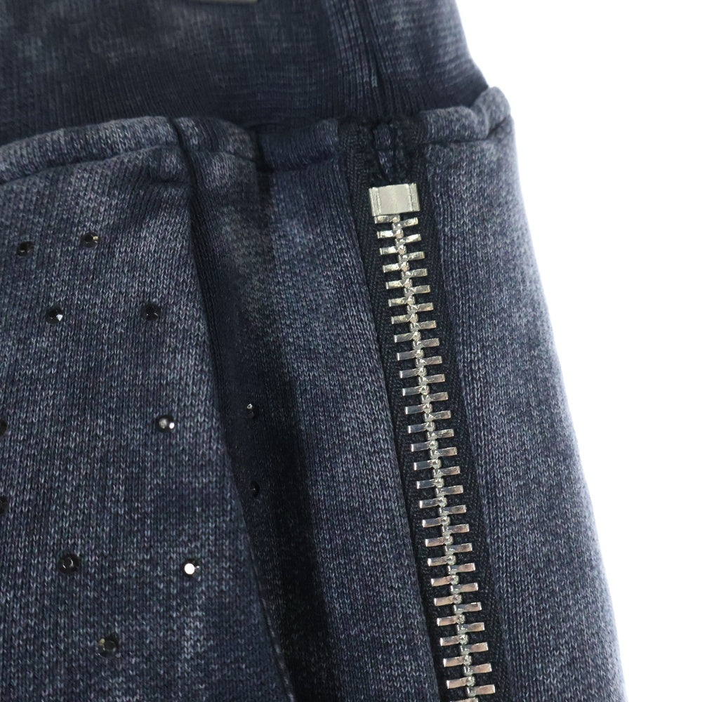 DSQUARED2(ディースクエアード) 24AW GREY Sweatpant スタッズ付き ダメージ加工 オーバーサイズ スウェットパンツ グレー S74KB0923 S25030