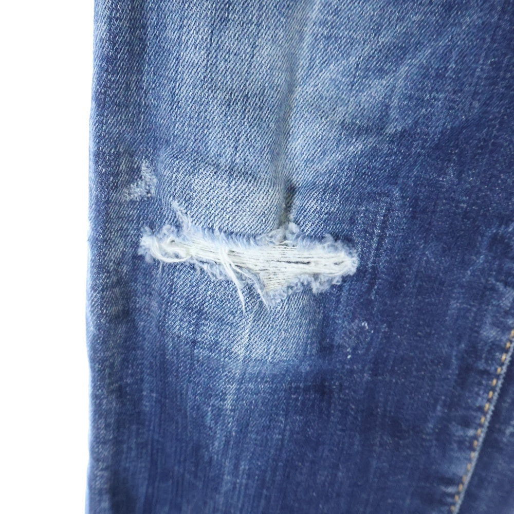 DSQUARED2(ディースクエアード) 22AW SLIM JEAN ダメージ加工 スリム デニムパンツ ジーンズ インディゴ S74LB1152 S30342