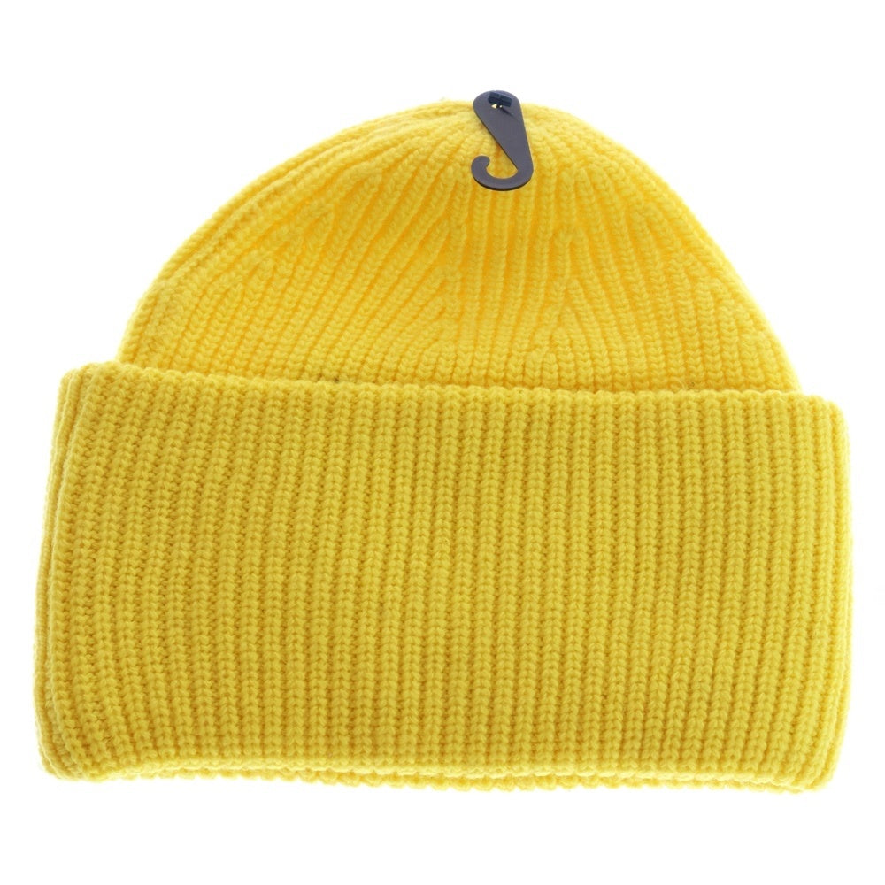 POLO RALPH LAUREN(ポロラルフローレン) HI TECH Knit Beanie フロントロゴ ニット ビーニー 帽子 イエロー