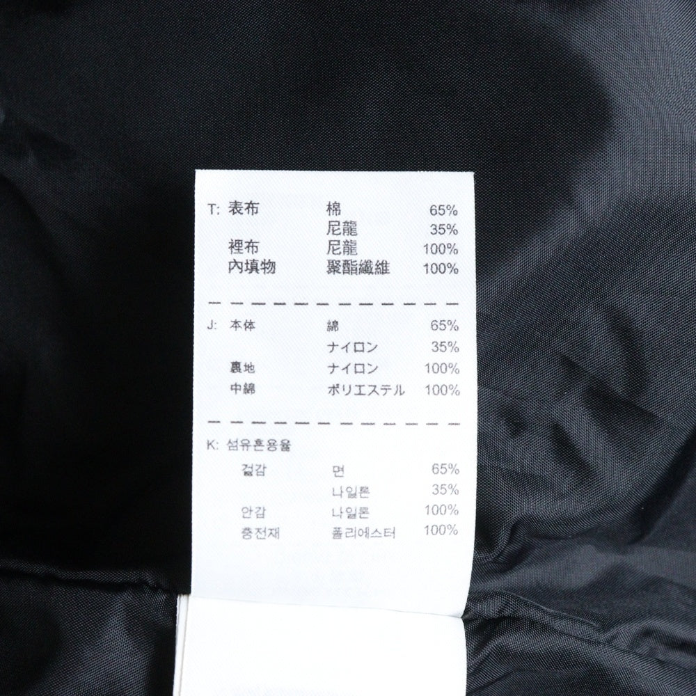 NIKE(ナイキ) キルティング フェイクレザー フード付き中綿ジャケット ブラック 575109-010