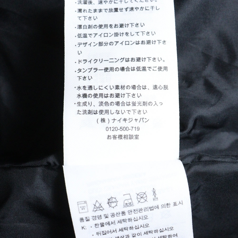 NIKE(ナイキ) キルティング フェイクレザー フード付き中綿ジャケット ブラック 575109-010
