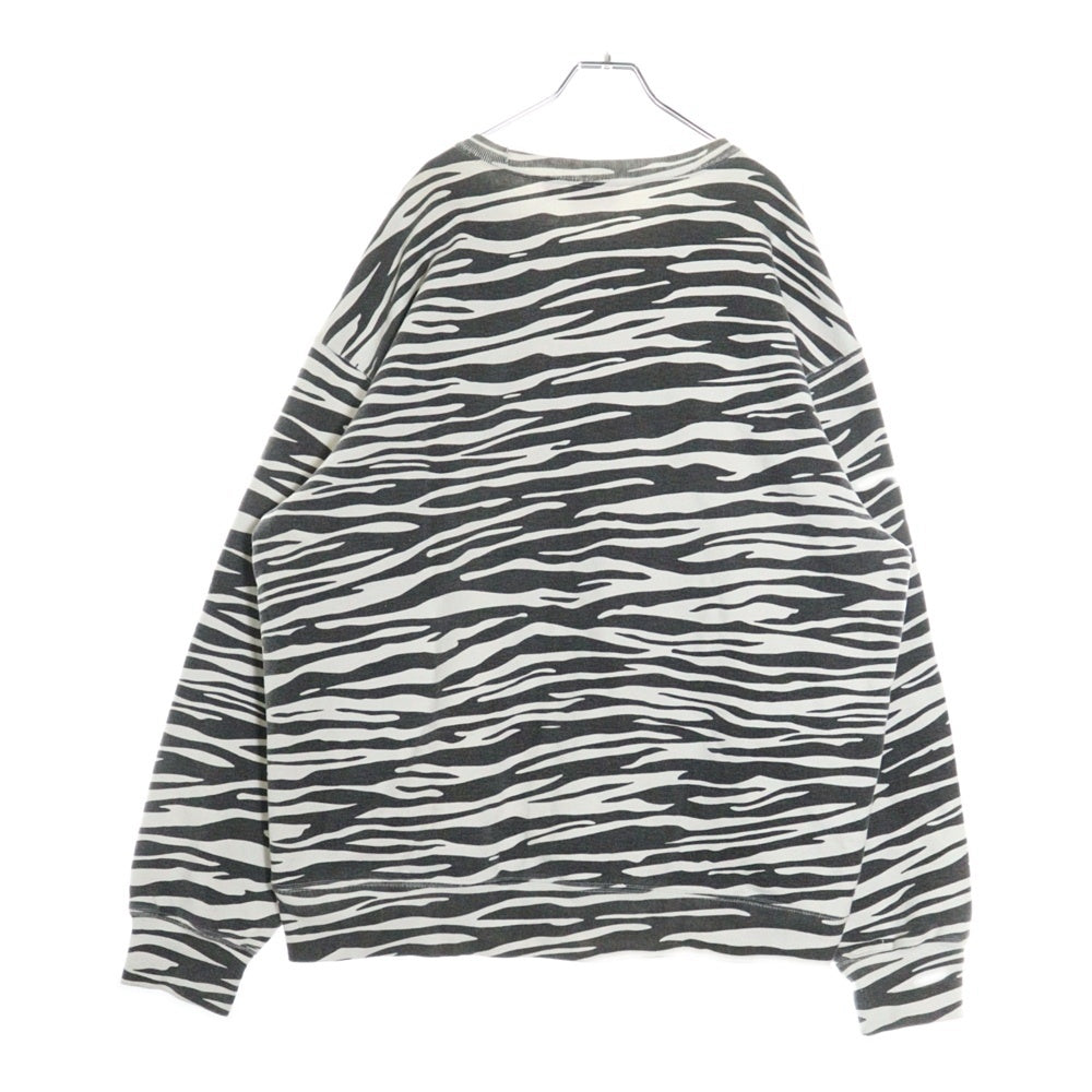 SUPREME(シュプリーム) 22AW Box Logo Crewneck Sweatshirt ゼブラ ボックスロゴ クルーネック スウェット トレーナー ブラック/ホワイト