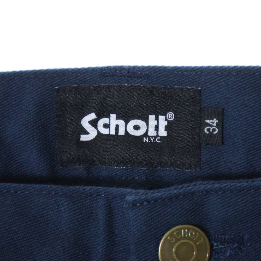 SCHOTT(ショット) × DICKIES ダブルニー カーペンターペインターパンツ ネイビー 244M40UK01