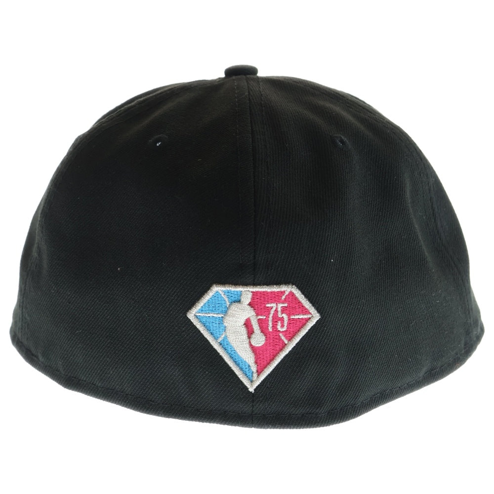 NEW ERA(ニューエラ) NEW YORK KNICKS ニューヨークニックス 刺繍 ベースボールキャップ 帽子 ブラック