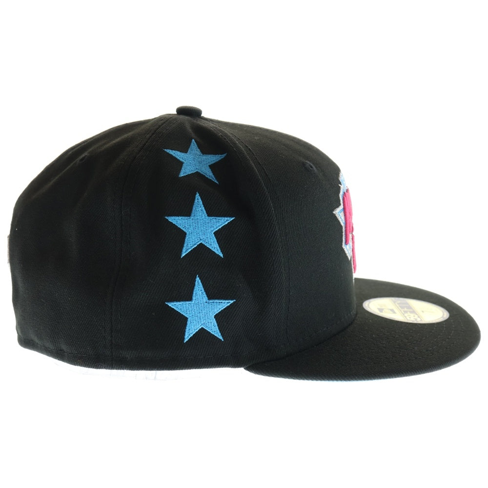 NEW ERA(ニューエラ) NEW YORK KNICKS ニューヨークニックス 刺繍 ベースボールキャップ 帽子 ブラック