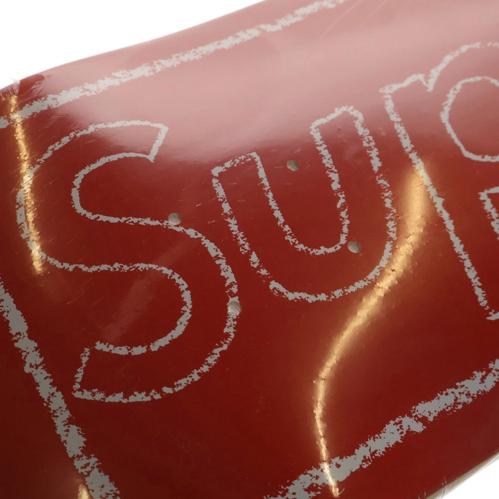 SUPREME(シュプリーム) 21SS × KAWS Chalk Logo Skateboard Deck カウズ チョークロゴ スケートボード デッキ レッド