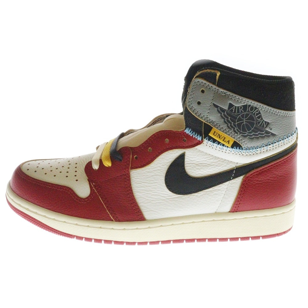 NIKE(ナイキ) ×UNION ユニオン AIR JORDAN 1 RETRO HIGH OG Chicago エアジョーダン1 ハイカットスニーカー シカゴ レッド/ホワイト US9/27cm HV8563-600