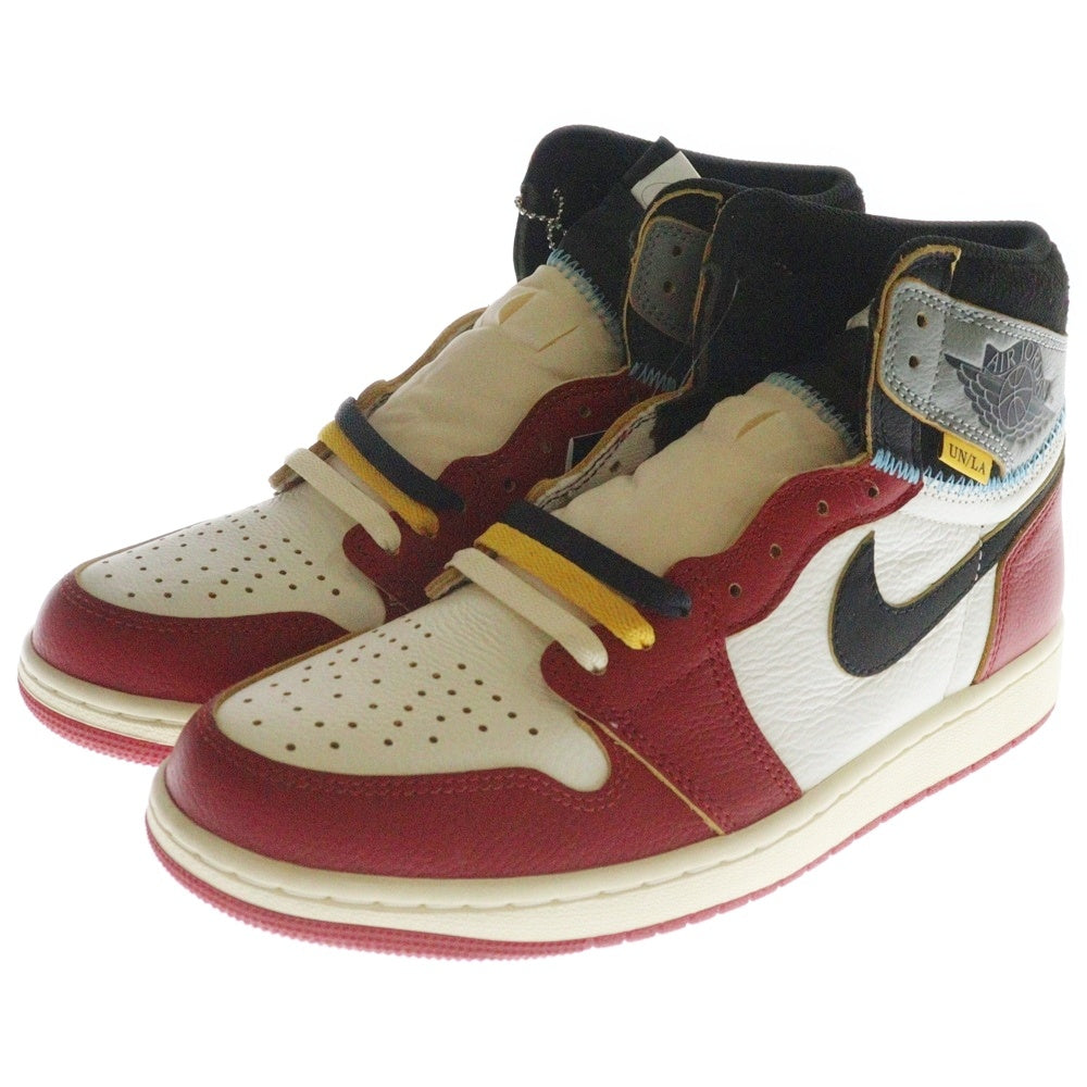 NIKE(ナイキ) ×UNION ユニオン AIR JORDAN 1 RETRO HIGH OG Chicago エアジョーダン1 ハイカットスニーカー シカゴ レッド/ホワイト US9/27cm HV8563-600