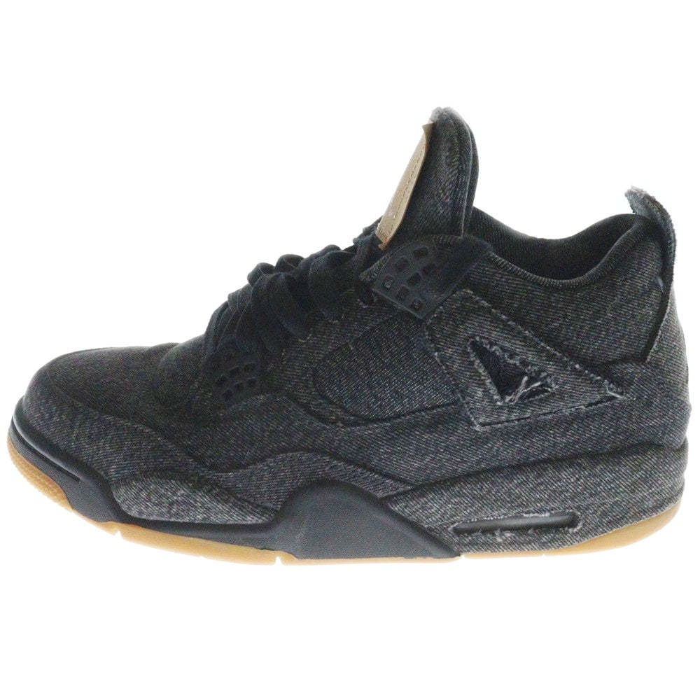 NIKE(ナイキ) ×LEVI'S AIR JORDAN 4 RETRO NRG BLACK リーバイス エア ジョーダン4 ブラック デニム ローカットスニーカー ブラック US10/28cm AO2571-001