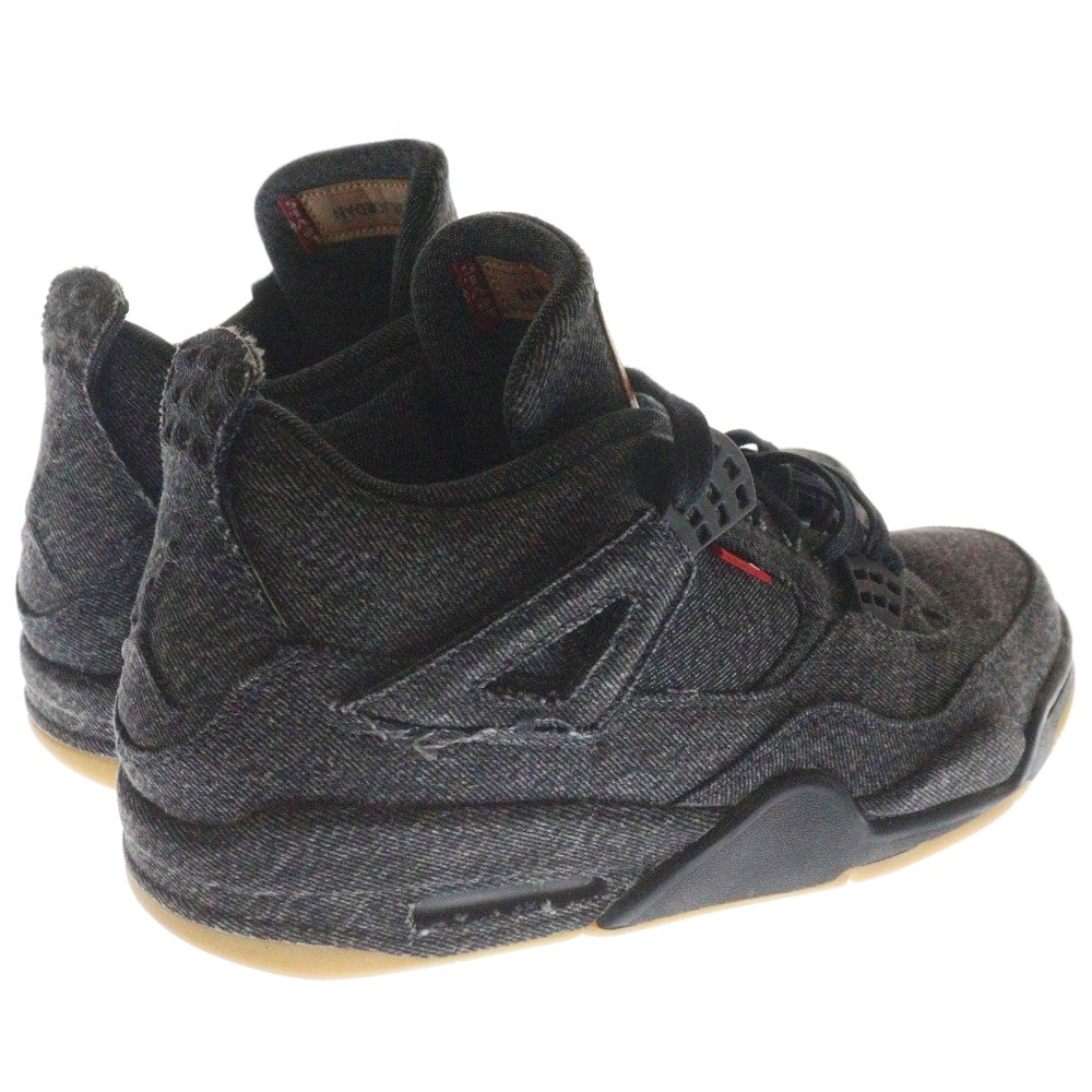 NIKE(ナイキ) ×LEVI'S AIR JORDAN 4 RETRO NRG BLACK リーバイス エア ジョーダン4 ブラック デニム ローカットスニーカー ブラック US10/28cm AO2571-001