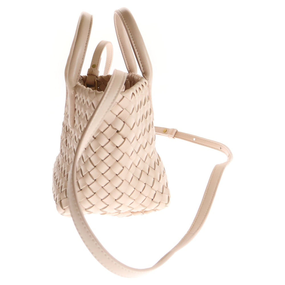 BOTTEGA VENETA(ボッテガヴェネタ) ミニ カバ ポーチ付き イントレチャート レザー 2WAY ショルダーバッグ ハンドバッグ ピンク