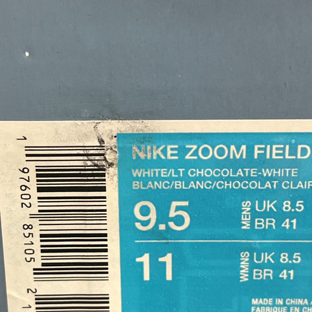NIKE(ナイキ) ×TRAVIS SCOTT Zoom Field Jaxxトラヴィススコット ズームフィールドジャックス ローカットスニーカー ブラウン/ホワイト US9.5/27.5cm HQ3073-100