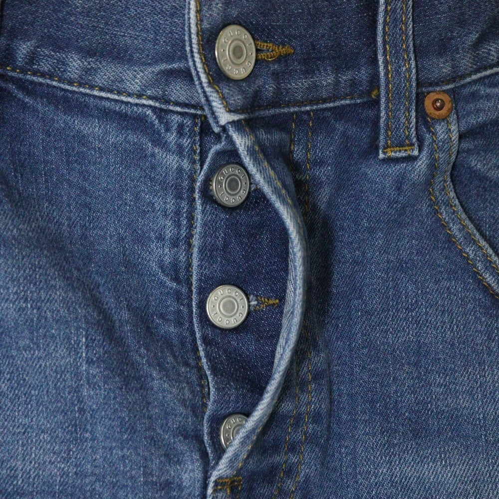 GUCCI(グッチ) テーパードストレッチデニムパンツ インディゴ 408637 XDB11
