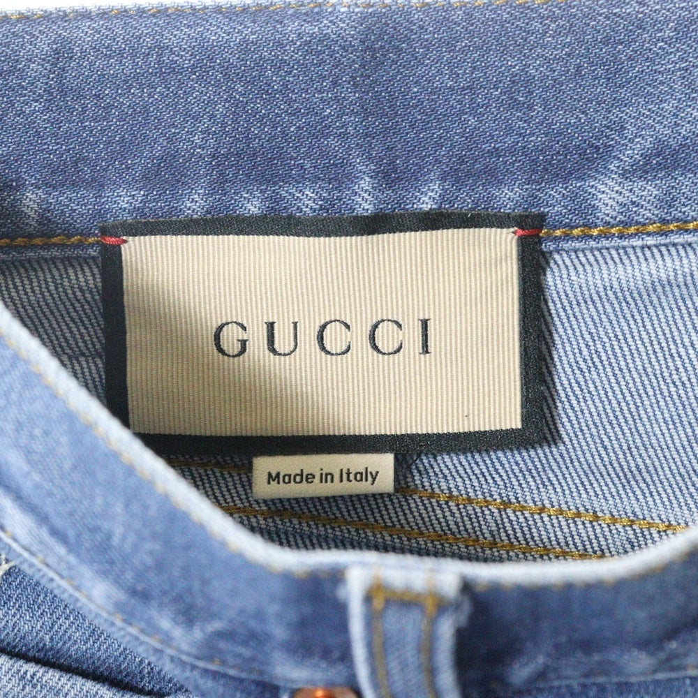 GUCCI(グッチ) テーパードストレッチデニムパンツ インディゴ 408637 XDB11