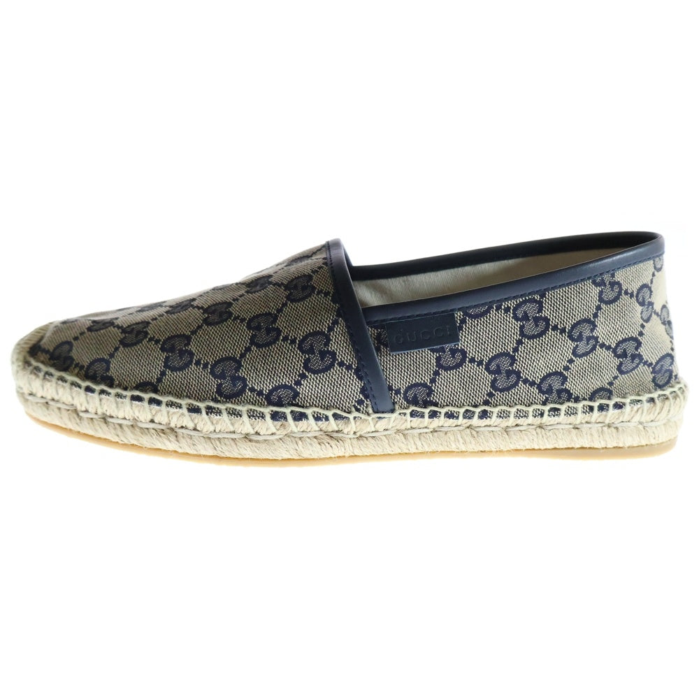 GUCCI(グッチ) GGロゴ エスパドリーユ スリッポン シューズ ベージュ 466903