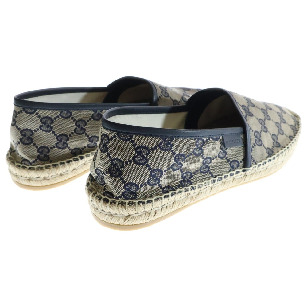 GUCCI(グッチ) GGロゴ エスパドリーユ スリッポン シューズ ベージュ 466903