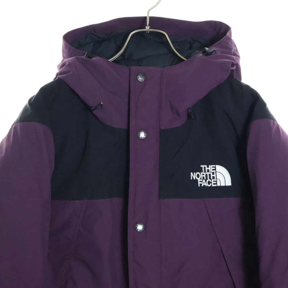 THE NORTH FACE(ザノースフェイス) Mountain Down Jacket GORE-TEX ND91930 ウンテンダウン フーデッドジャケット ゴアテックス ブラック/パープル