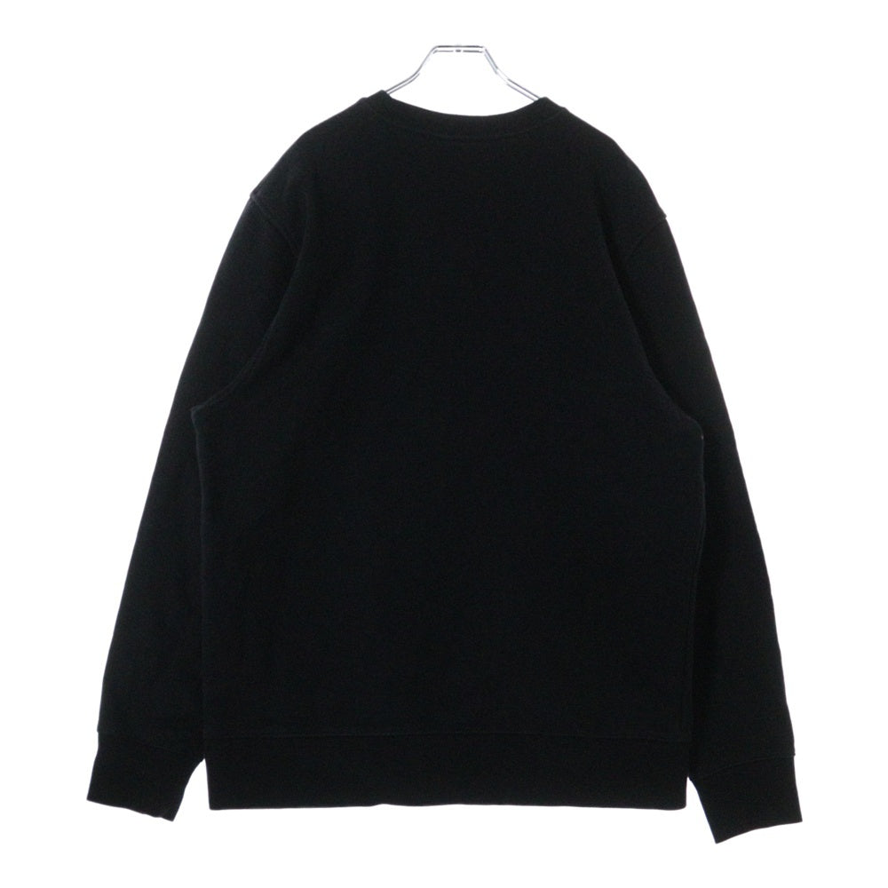 Y-3(ワイスリー) 21SS SQUARE LOGO CREW SWEATSHIRT ロゴプリント クルーネックスウェットトレーナー ブラック HB3324