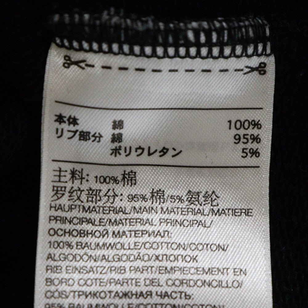 Y-3(ワイスリー) 21SS SQUARE LOGO CREW SWEATSHIRT ロゴプリント クルーネックスウェットトレーナー ブラック HB3324