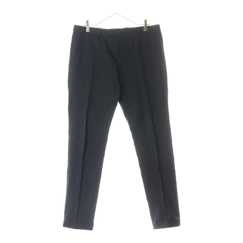 GUCCI(グッチ) 裏地GGロゴ ストライプ ダブルブレスト テーラードジャケット スラックスパンツ セットアップ ネイビー/レッド 616U01 21GUFA