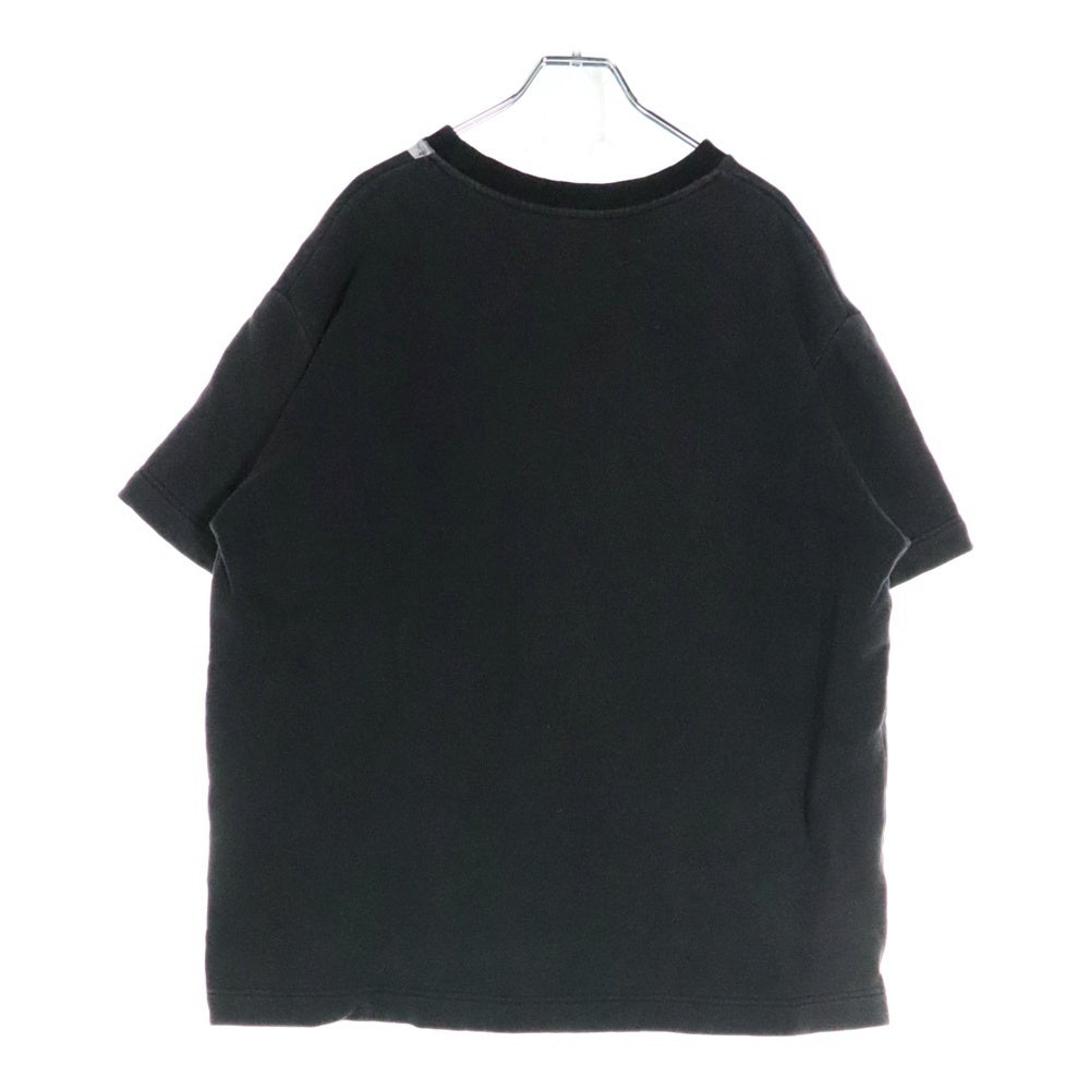 FENDI(フェンディ) フロントポケット クルーネック スウェット 半袖Tシャツ ブラック FY0761