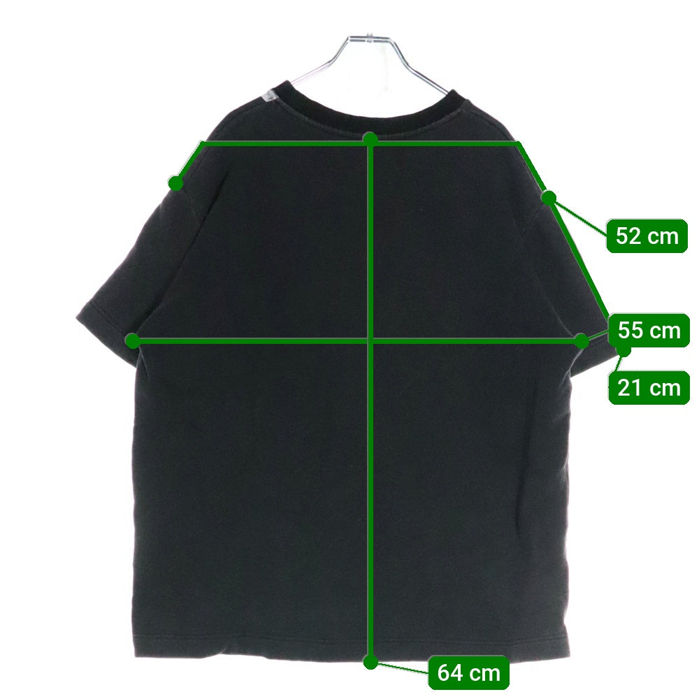 FENDI(フェンディ) フロントポケット クルーネック スウェット 半袖Tシャツ ブラック FY0761