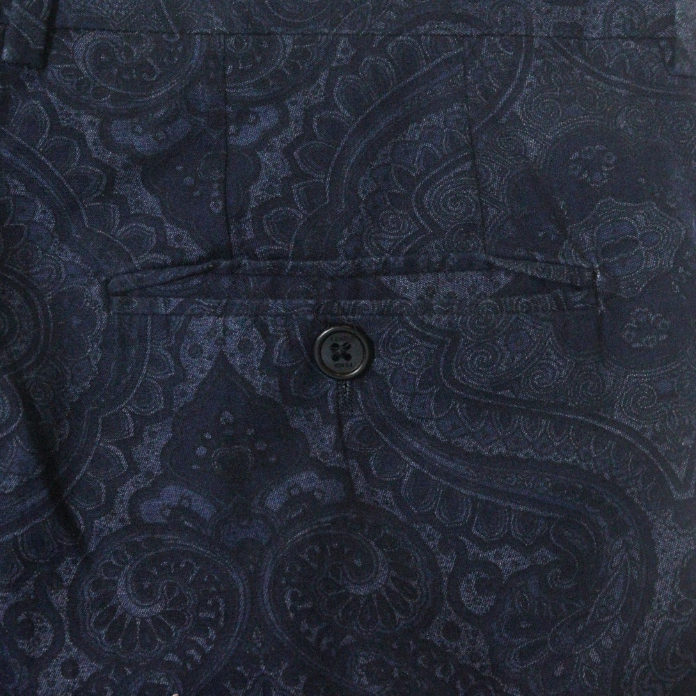FENDI(フェンディ) ペイズリー 総柄 スラックスパンツ ネイビー FB0366 78C