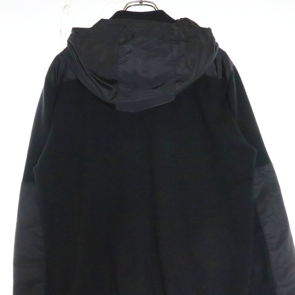 PRADA(プラダ) Re-Nylon リナイロン ナイロン切替 トライアングルロゴ ジップアップパーカー フーディ ブラック UMG107 R212 U98