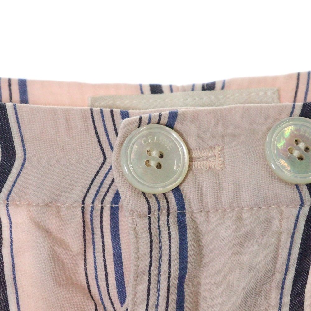 CELINE(セリーヌ) Striped Pajama Pants ストライプ コットン パジャマパンツ ピンク 2P531526M