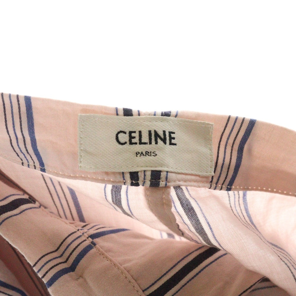 CELINE(セリーヌ) Striped Pajama Pants ストライプ コットン パジャマパンツ ピンク 2P531526M