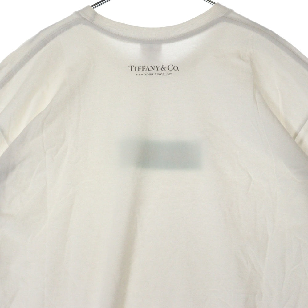 SUPREME(シュプリーム) 21AW ×TIFFANY&Co. Box Logo Tee ティファニー ボックスロゴ プリント クルーネック 半袖Tシャツカットソー ホワイト