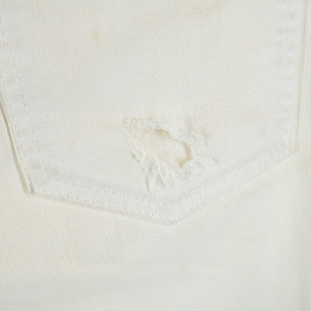 DSQUARED2(ディースクエアード) 14AW COOL GUY JEAN ストレッチ ダメージ加工 デニムパンツ ホワイト S74LA0669 S39781