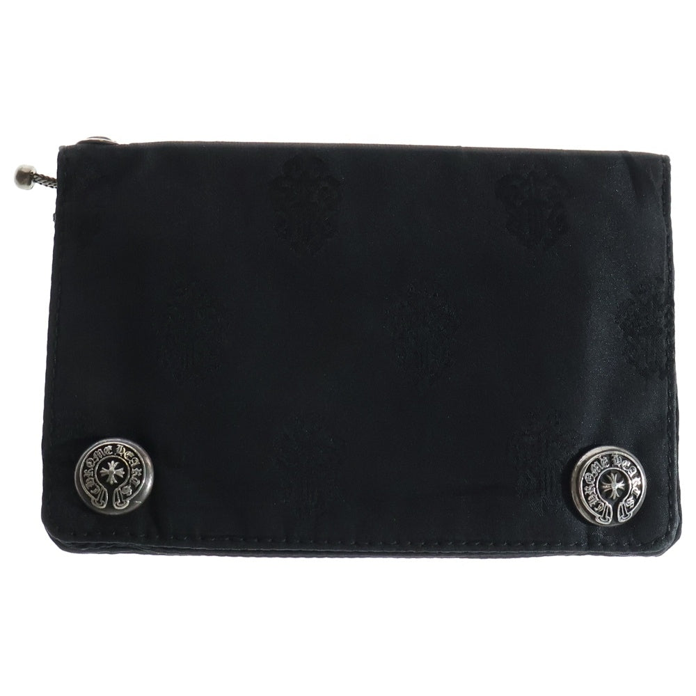 CHROME HEARTS(クロムハーツ) 2ZIP ナイロン ウォレット ブラック