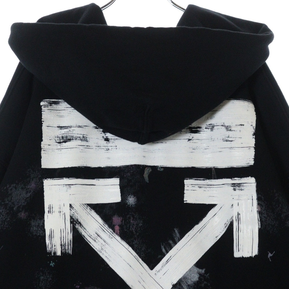 OFF-WHITE(オフホワイト) 17AW DIAG GALAXY OVER HOODIE ギャラクシー ビッグサイズ プルオーバーパーカー スウェット フーディ ブラック OMBB009F17619030