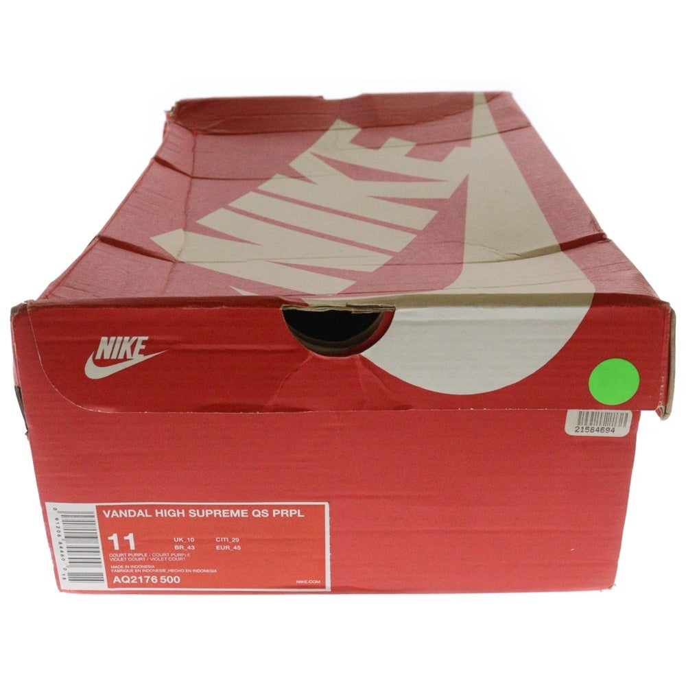 NIKE(ナイキ) VANDAL HIGH SUPREME QS PRPL バンダル ハイカットスニーカー パープル US11/29cm AQ2176-500