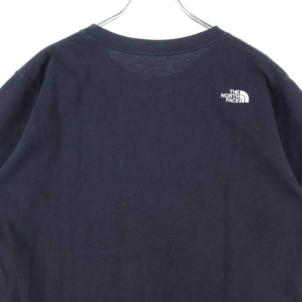 THE NORTH FACE(ザノースフェイス) フロント エンブロイド ロゴ刺繍 半袖Tシャツ カットソー ブラック NTW32247