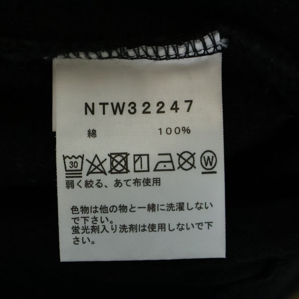 THE NORTH FACE(ザノースフェイス) フロント エンブロイド ロゴ刺繍 半袖Tシャツ カットソー ブラック NTW32247