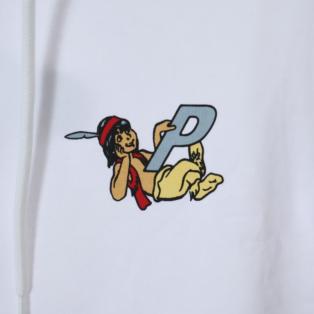 Palace Skateboards(パレススケートボーズ) 17AW SMOKE SIG HOOD スモーク シグ プリント プルオーバースウェットパーカー フーディ ホワイト