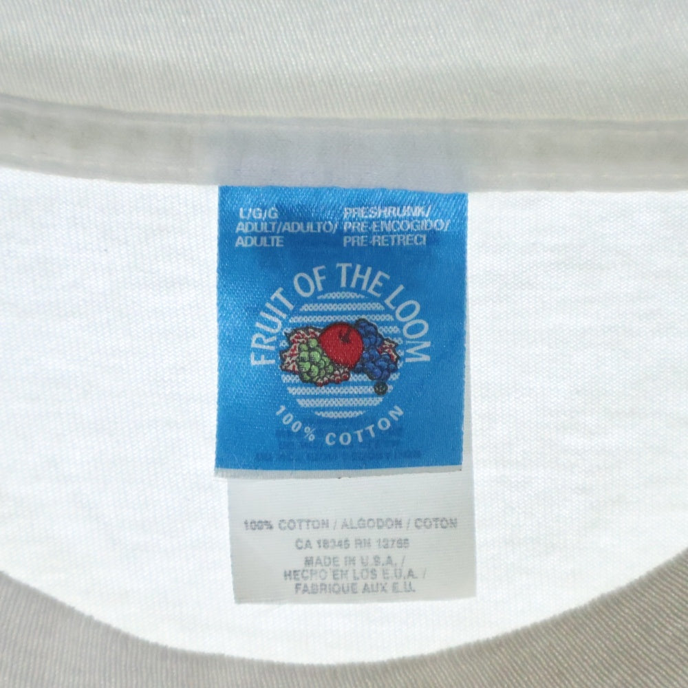 VINTAGE(ヴィンテージ) 90s Newport Pleasure Tee ニューポート FRUITSタグ フロントロゴ プリント クルーネック 半袖Tシャツ カットソー ホワイト