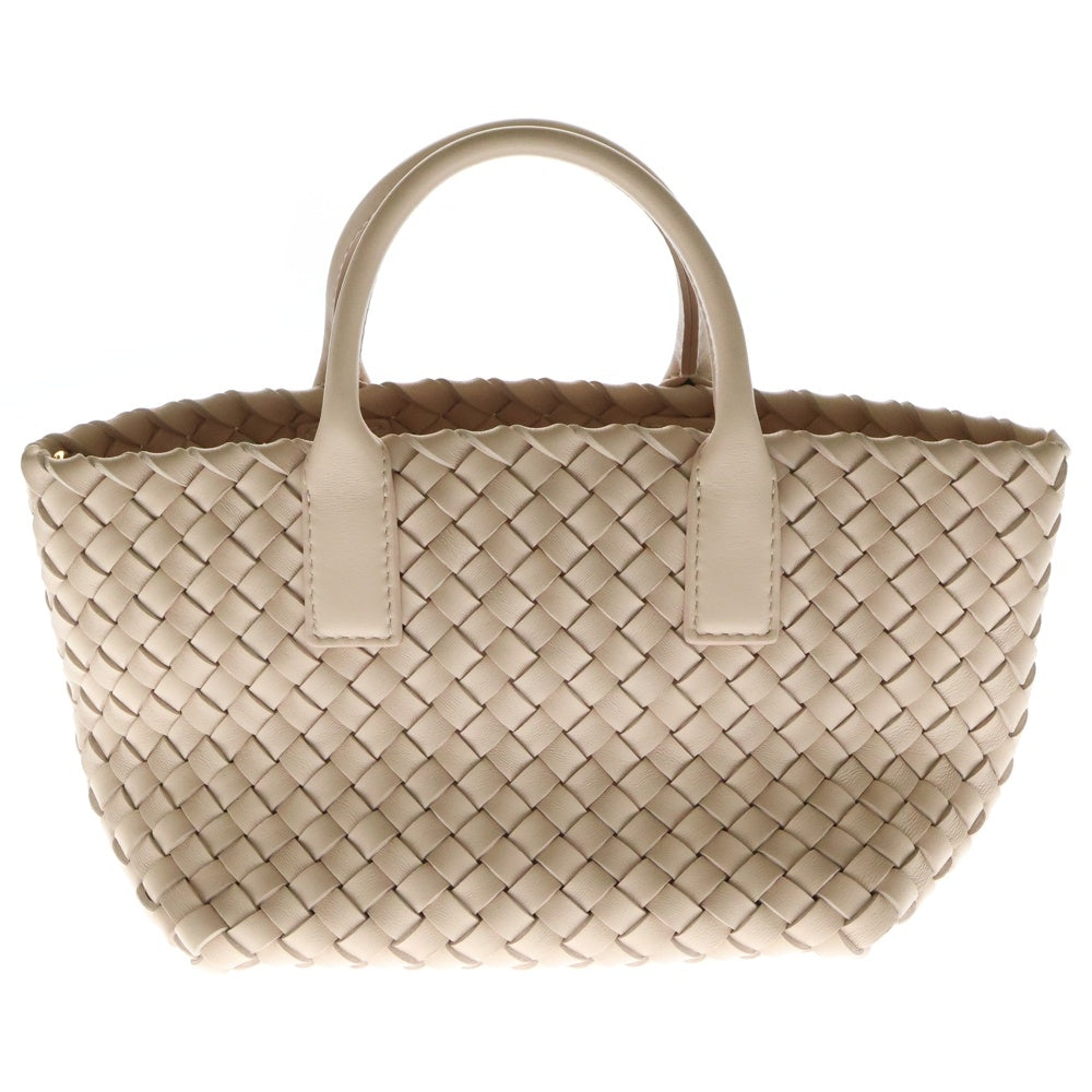 BOTTEGA VENETA(ボッテガヴェネタ) ミニ カバ ポーチ付き イントレチャート ラムスキンレザー 2WAY ショルダーバッグ ハンドバッグ ロータス 781670